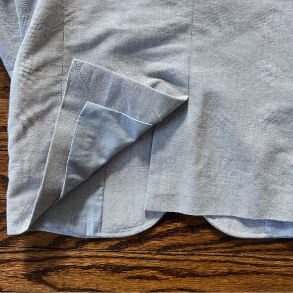 J. Crew Boys' Thompson Suit Jacket in Cloudy Blue Oxford, Size 6-7 - Picture 8 of 11